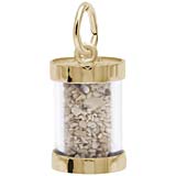 10K Gold Bahamas Sand Capsule Charm by Rembrandt Charms