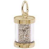 Gold Plate Ocho Rios Jamaica Sand Capsule by Rembrandt Charms