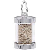 Sterling Silver Bonaire Sand Capsule Charm by Rembrandt Charms