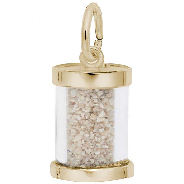 14K Gold Negril Jamaica Sand Capsule by Rembrandt Charms