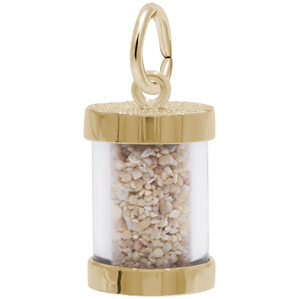 10K Gold Panama Sand Capsule Charm by Rembrandt Charms
