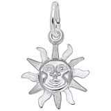 Sterling Silver Aruba Sun Small Charm