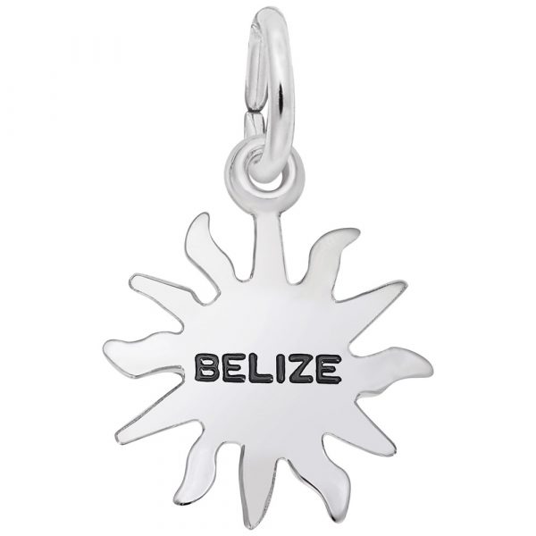 14K White Gold Small Belize Sunshine Charm by Rembrandt Charms