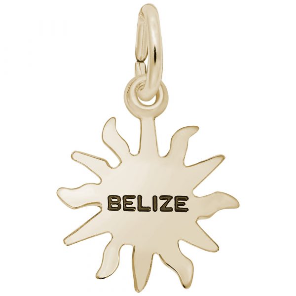 10K Gold Small Belize Sunshine Charm by Rembrandt Charms 10K Gold Small Belize Sunshine Charm by Rembrandt Charms
