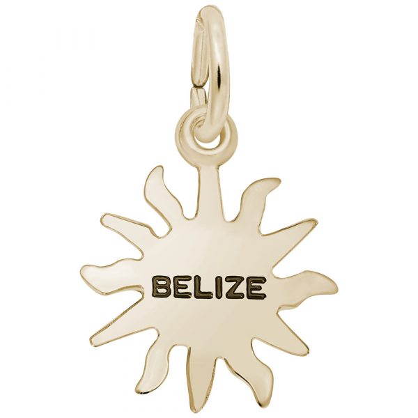 14K Gold Small Belize Sunshine Charm by Rembrandt Charms