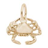 Gold Plate Crab Accent Charm by Rembrandt Charms