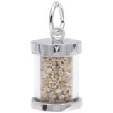 Sterling Silver Curacao Sand Capsule Charm