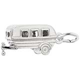 14K White Gold Camping Trailer Charm by Rembrandt Charms