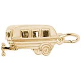 10K Gold Camping Trailer Charm by Rembrandt Charms