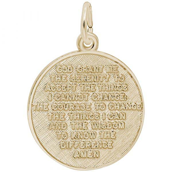 10k Gold Serenity Prayer Charm by Rembrandt Charms