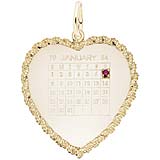 10k Gold Birthstone Calendar Charm by Rembrandt Charms