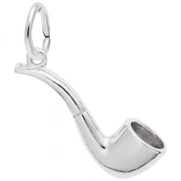 Rembrandt Pipe Charm, Sterling Silver
