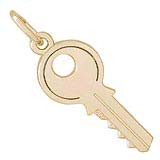 Rembrandt House Key Charm, Gold Plate