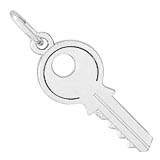 Rembrandt House Key Charm, Sterling Silver