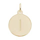 Rembrandt initial disc charm l in 10k gold