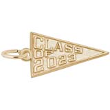 Rembrandt Charms Class of 2023 Banner Charm in 10K Gold