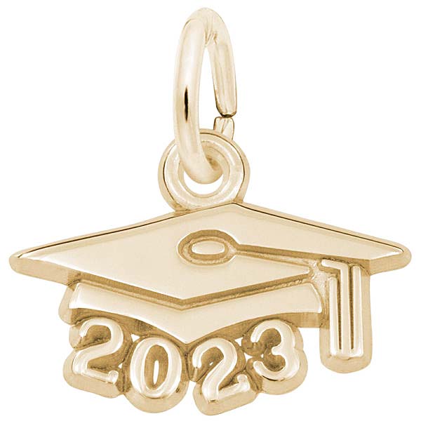 Rembrandt 2023 Graduation Cap Accent Charm, 14K Yellow Gold Rembrandt 2023 Graduation Cap Accent Charm, 14K Yellow Gold