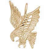 10K Gold Eagle Pendant Charm by Rembrandt Charms