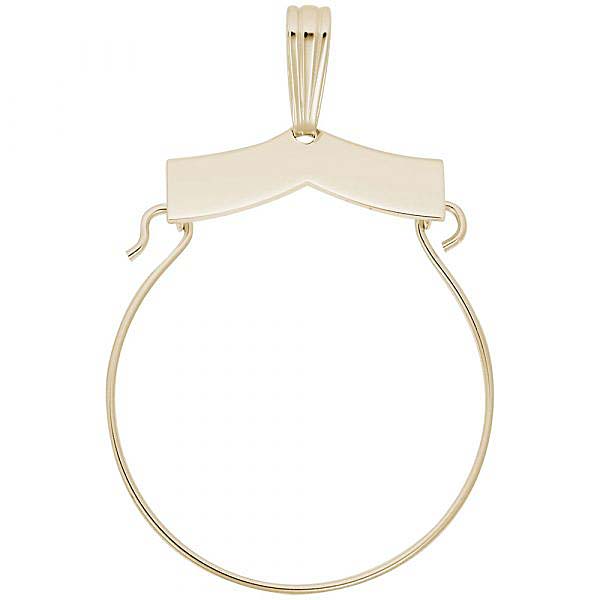 14k Gold Purity Charm Holder by Rembrandt Charms 14k Gold Purity Charm Holder by Rembrandt Charms