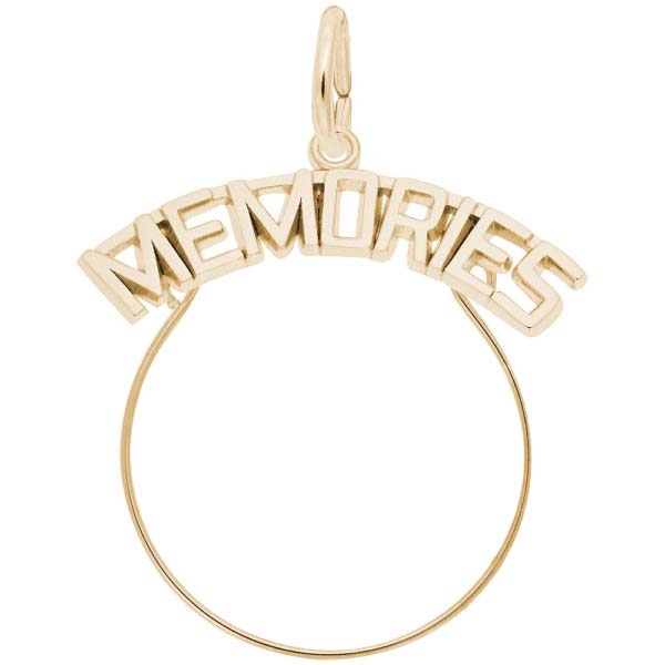 14k Gold Memories Charm Holder by Rembrandt Charms