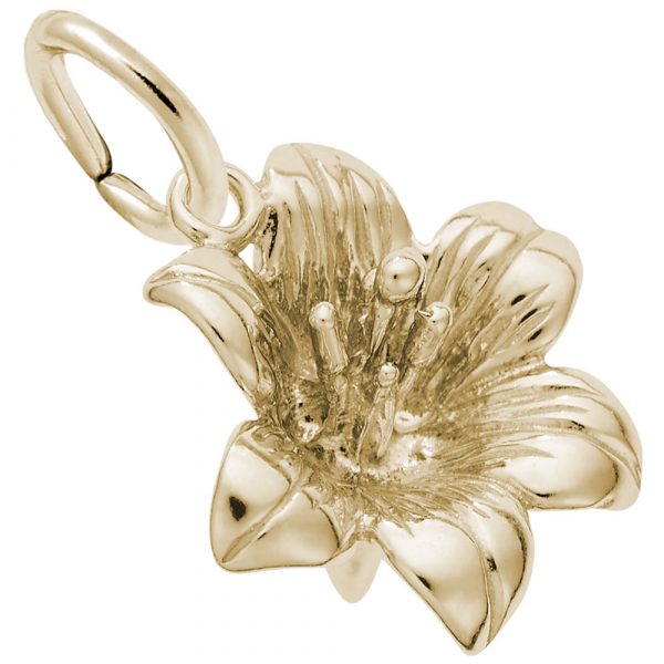 10k Gold Lilly Charm by Rembrandt Charms
