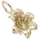 Gold Plated Lilly Charm by Rembrandt Charms