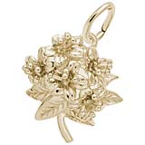 Gold Plated Azalea Flower Charm by Rembrandt Charms