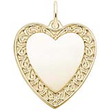 GOLD CLASSIC HEART CHARM