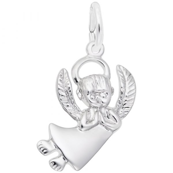 Rembrandt Angel Charm, Sterling Silver