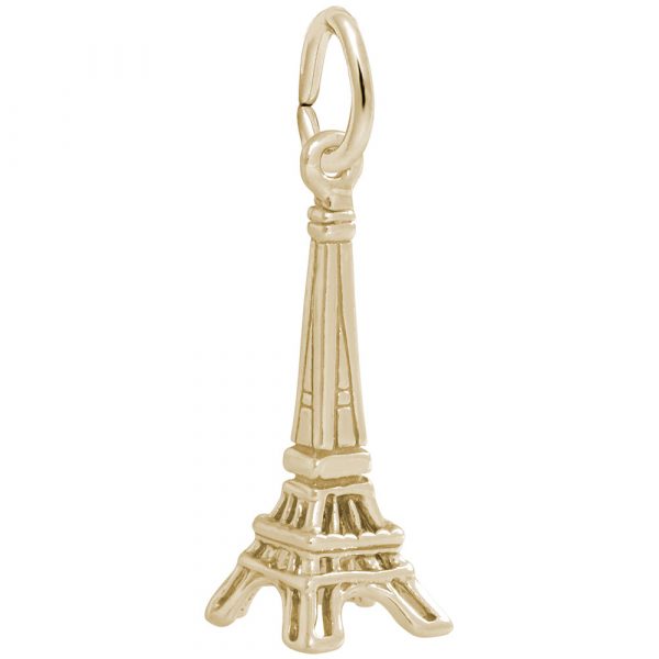 Rembrandt Eiffel Tower Charm, Gold Plate