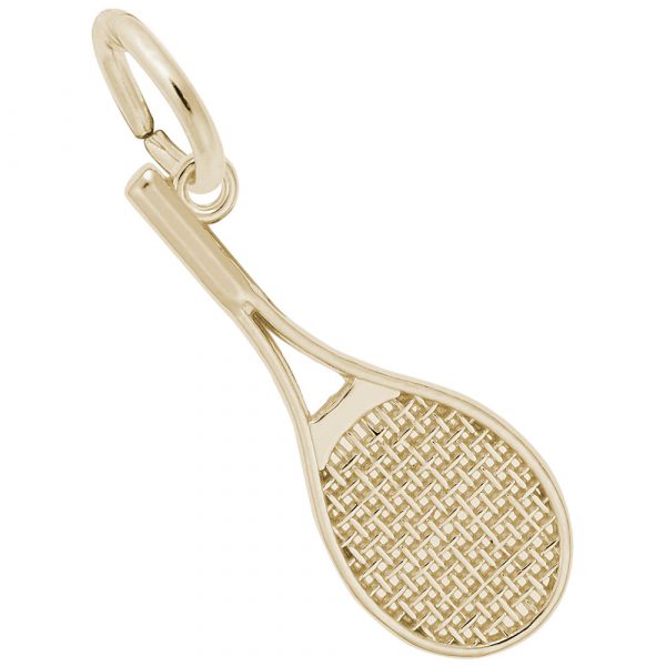 Rembrandt Tennis Racket Charm, 10k Yellow Gold
