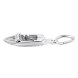 Rembrandt Wakesurf Boat Charm, Sterling Silver