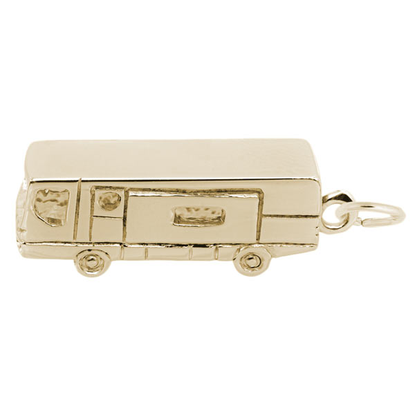 Rembrandt Motor Home Charm, Gold Plate