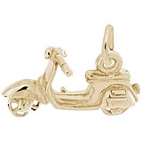 14K Gold Scooter Charm