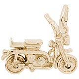 14K Gold Motor Scooter Charm