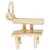 Gold Plate Bench Charm