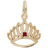 Gold Plate 01 Jan Birthstone Tiara