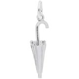 14K White Gold Umbrella Charm