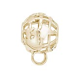 14K Gold Globe CharmDrop by Rembrandt Charms