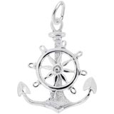 Sterling Silver Large Anchor Wheel