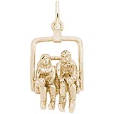 Gold Plate Whistler Chairlift Charm