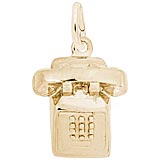Gold Plate Phone Charm