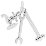 Sterling Silver Plumber Tools Charm