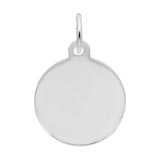 Sterling Silver Disc – Plain Petite Charm