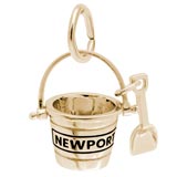 14K Gold Newport Pail & Shovel Charm