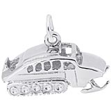 Sterling Silver Snow Cat Charm
