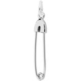 Sterling Silver Diaper Pin Charm