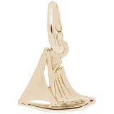 10K Gold Small Sail Boat