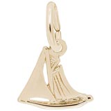 Gold Plate Small Sail Boat