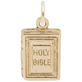 Gold Plate Holy Bible Charm